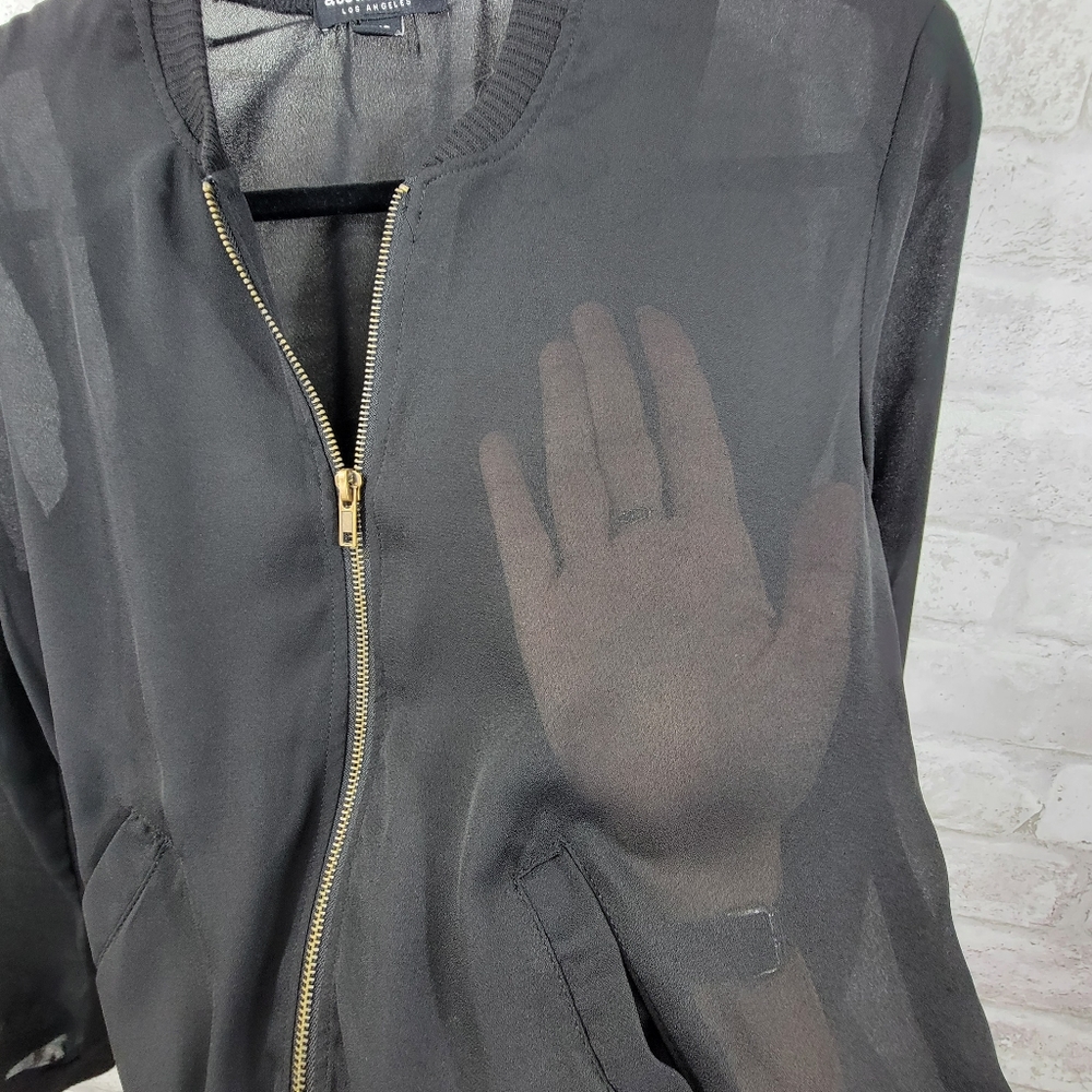 About A Girl LA sheer jacket women's XS - Picture 3 of 5